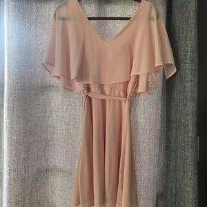 Lulus Peach Chiffon Dress